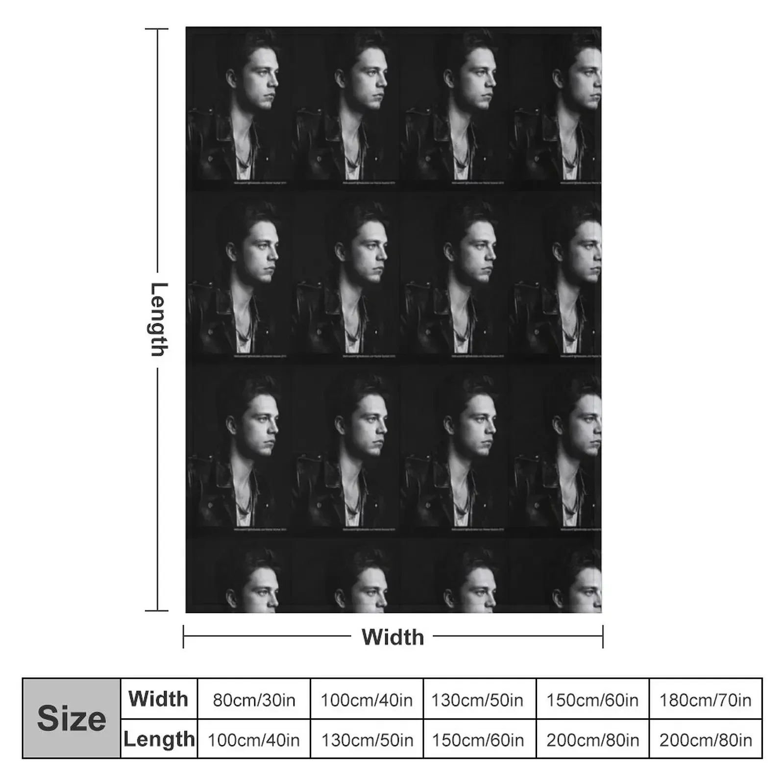 Profile Throw Blanket halloween funny gift Sofa Bed covers Quilt Bed Blankets
