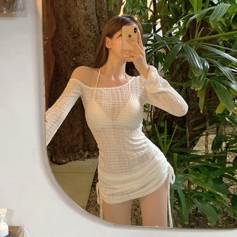 

Элегантный комплект бикини из трех предметов для коррекции фигуры: термальный купальник для женщин, идеально подходит для спорта, йоги и фитнеса