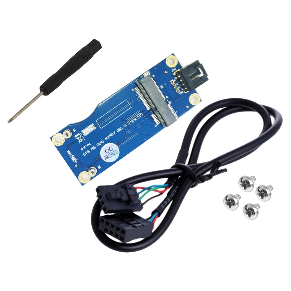 Mini PCI-E to USB Adapter with SIM Card Slot for WWAN/LTE Module(Horizontal Interface)