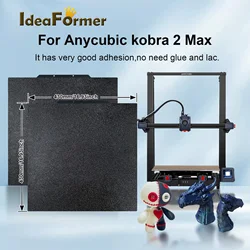 PEI Build Plate 410x410 430x430mm Spring Steel Sheet Pet Peo Plate CR10 S4 Build Plate 3D Printer Anycubic Kobra 2 Max Heat bed