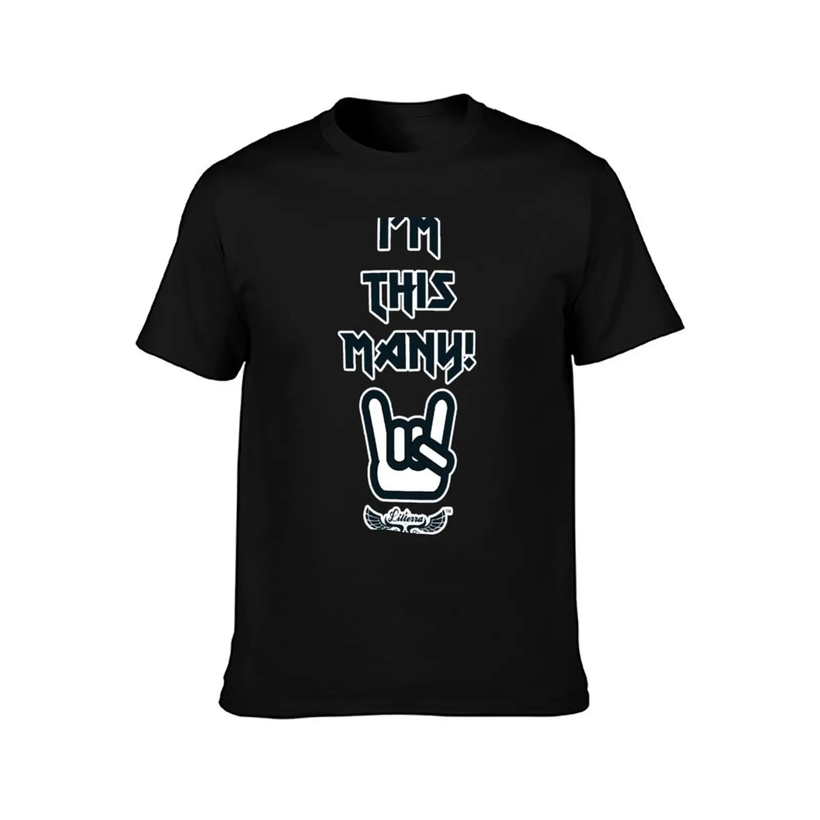 This Many II by lilterra.com T-Shirt, Summer Casual Cotton Tee, Oversized Streetwear Tops, Vintage Graphic Print, 100% Cotton