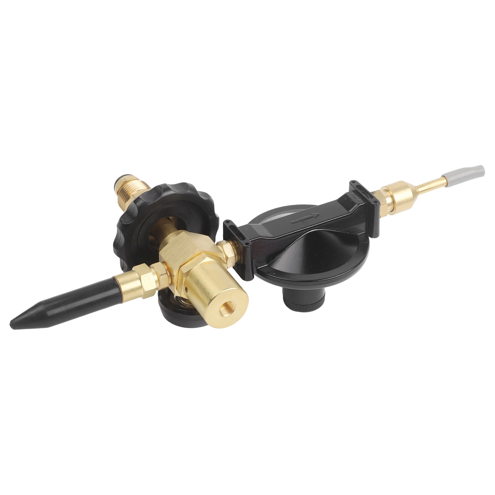 Filler Valve Pressure Reducing Valve Black Gold Brass Fittings Helium Inflator Balloon 300mm Long For Foil Balloons