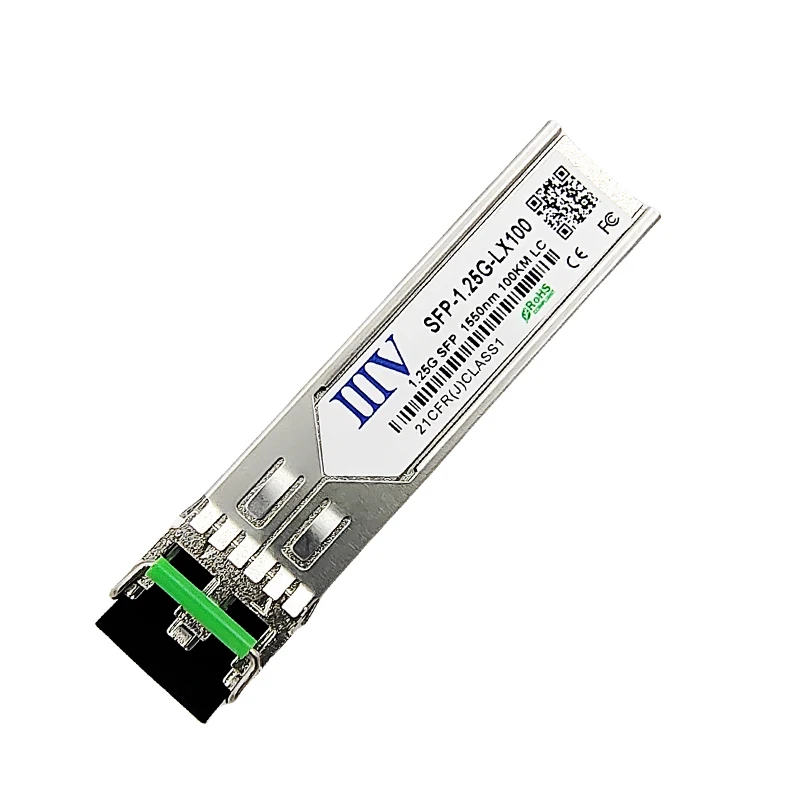 

2025 hot sale Wholesale 1.25G Single Mode 100KM SFP Fiber Optic Transceiver Module Price SFP Module Transceiver