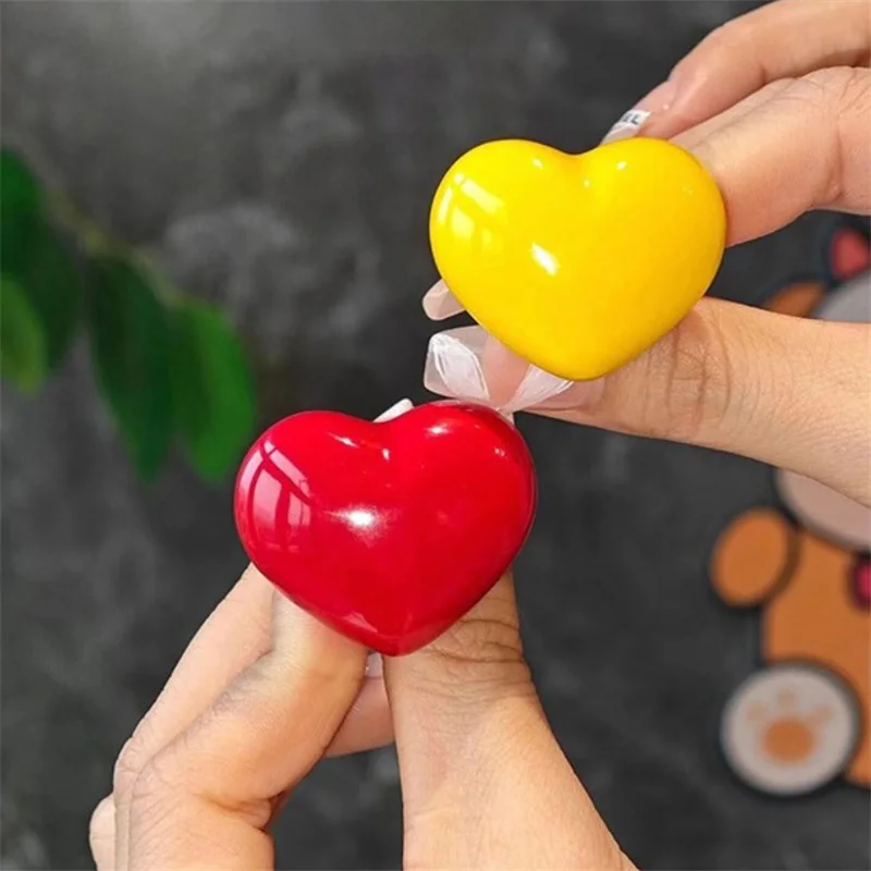 Maniglia wc pulsante a pressione serbatoio a forma di cuore interruttore a pressione wc bagno decorazione della stanza da bagno pulsante di scarico dell'acqua strumenti per la casa