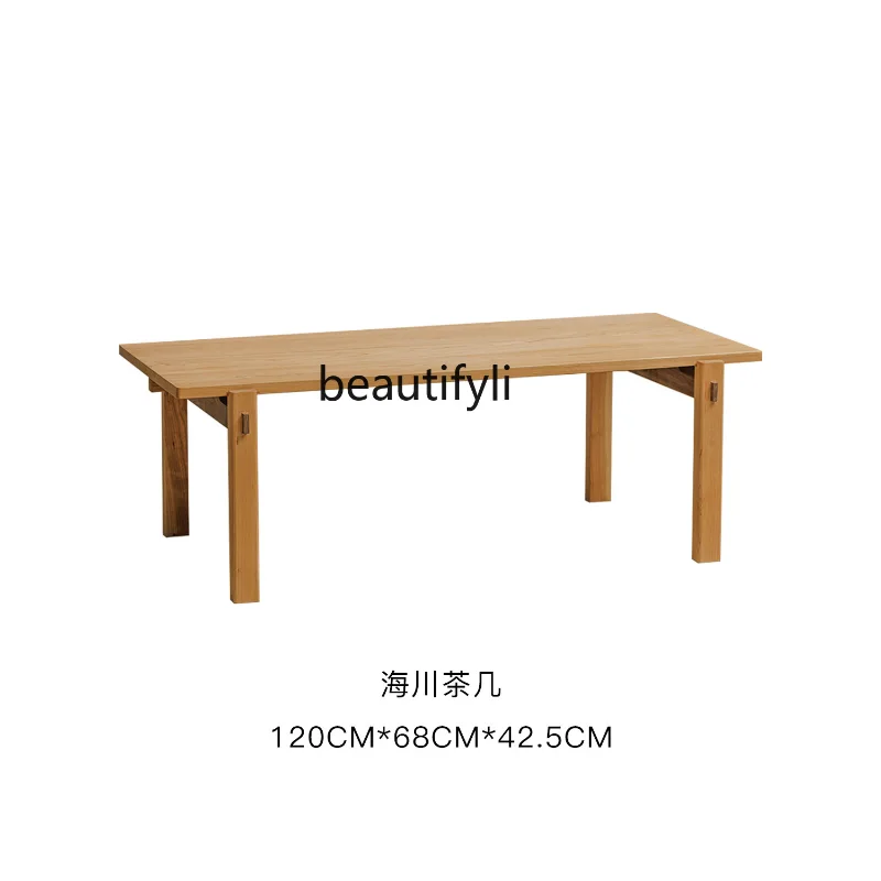 

Coffee Table Cherrywood Log Coffee Table Minimalist Living Room Home Solid Wood Tea Table