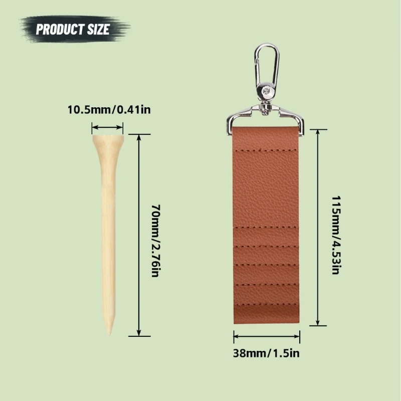 

Golf Tees Keyring Storage Case Durability For Outdoor Sports Enthusiasts