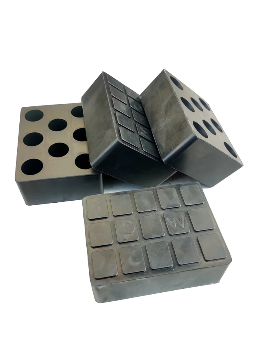 4Piece Universal square elevator rubber pad, solid rubber block, elevator support pad, elevator accessories