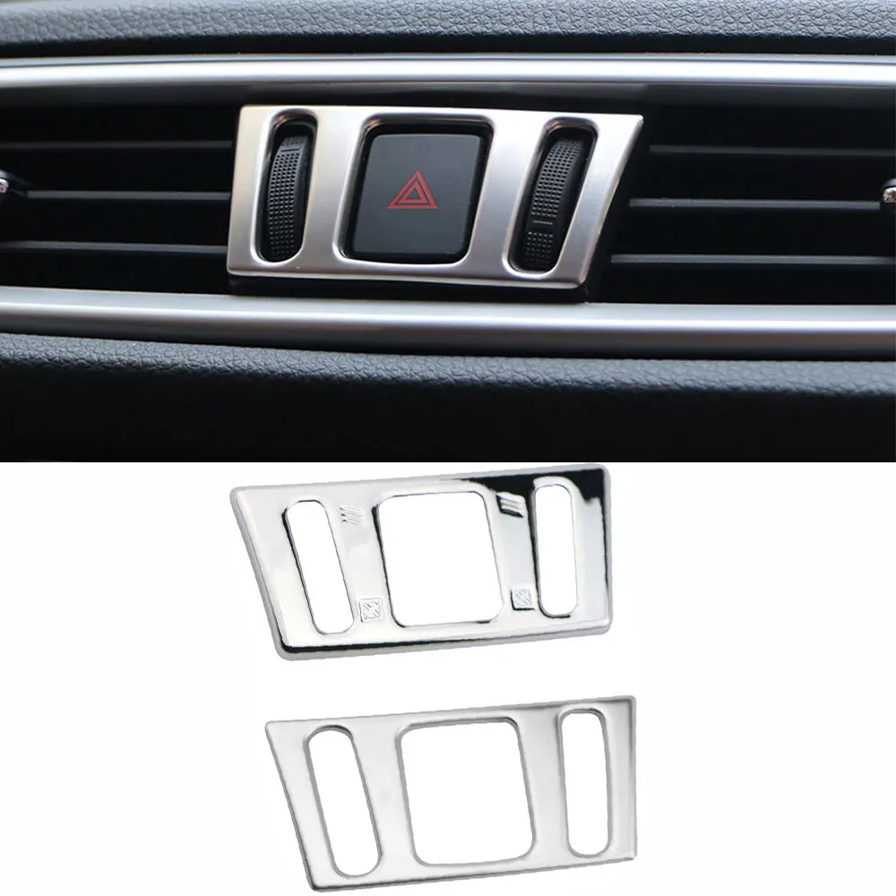 For Nissan X-Trail Xtrail T32 2014-2021 Qashqai J11 2014-2020 Interior Accessories Warning Light Button Cover Decorative Sticker