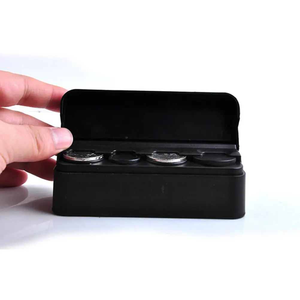 

2Pcs Install Plastic Coin Box for Car Loose Change Organizer Storage Box for Vehicle Home Use