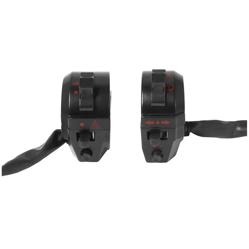 

Переключатель управления рулем мотоцикла, левая и правая сторона, переключатель управления, сигнал поворота, звуковой сигнал-ABQA