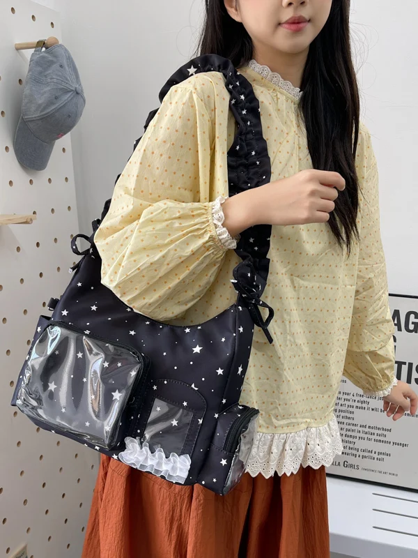 Spring 2026 New Style Student Boston Pain Bag Snack Size Korean Style Single Shoulder Slant Cross Bag Secondary Grain Bag