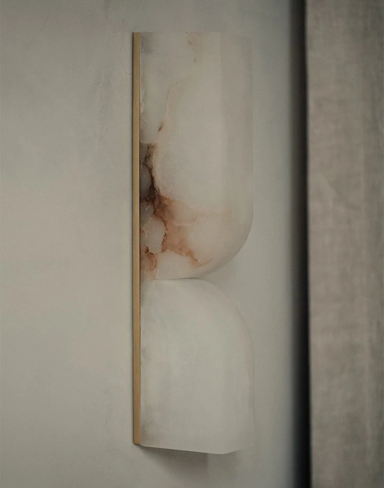 

Modern Natural Marble LED Decorative Wall Lamp Creative Living Room Bedroom Hallway Dining Room Indoor Art Lighting Fixtures
