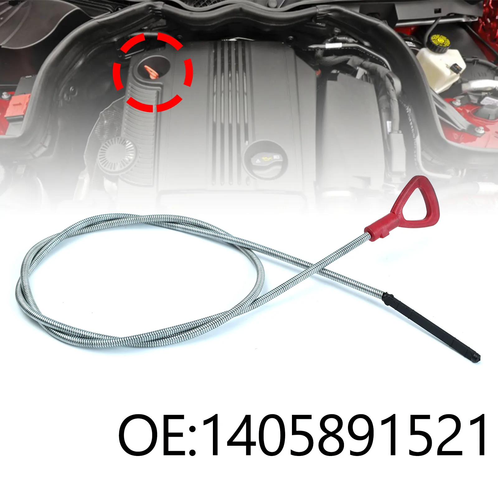 

Transmission Engine Oil Fluid Level Dipstick Detection Tool Fit For Mercedes-Benz W203 W204 W205 CLK SLK Replacement 1405891521