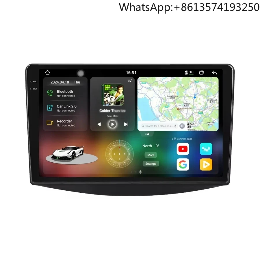 

3D Real-time Dynamic Driving Head Unit for Mitsubishi Grandis 2003-2011 Carplay QLED 2K Screen Car Navigation Radio Android