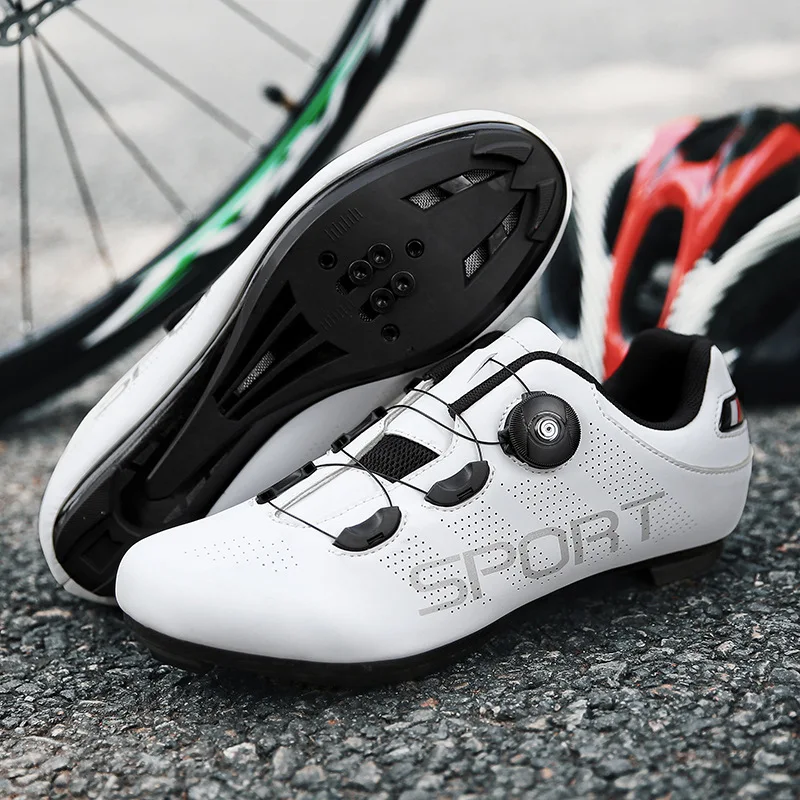 

Road Cycling Shoes Men Shoes Cleat Non-slip Sneakers Women Bicycle Shoes with Rubber Sole Breathable Zapatillas Ciclismo