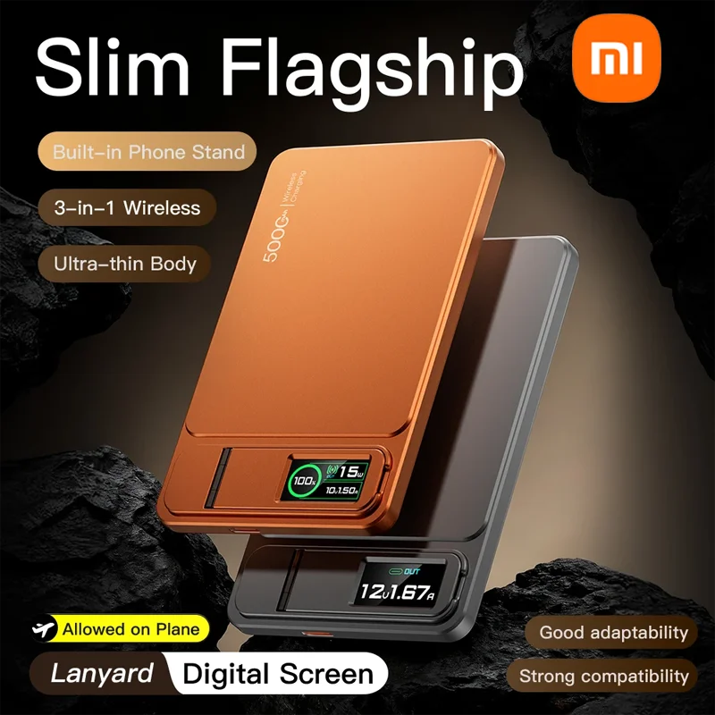 

Xiaomi CCC 10000mAh Slim Original Power Bank For MagSafe,Magnetic Wireless 20W Fast Charging Portable Battery For iPhone iWatch