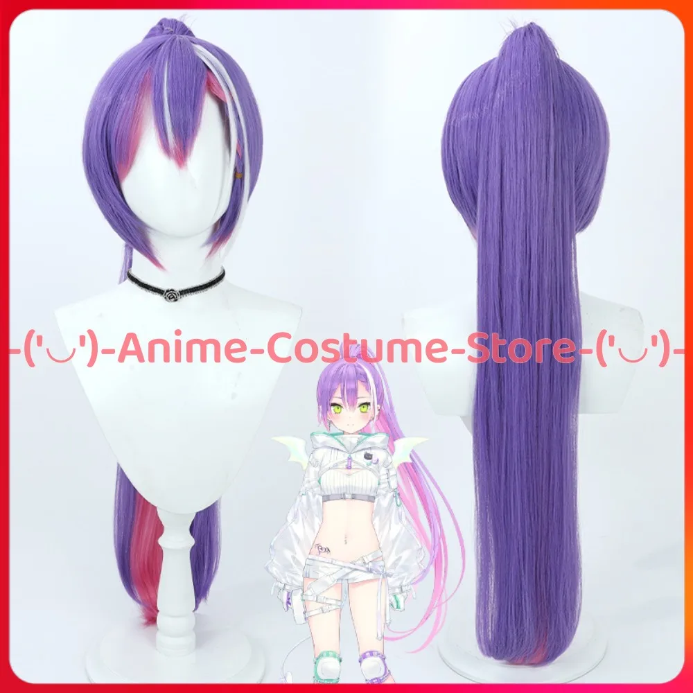 

Hololive VTuber Gen 4 Tokoyami Towa Cosplay Wig Ponytail Anime Character Halloween Carnival Party Costume Wigs Synthetic Hair
