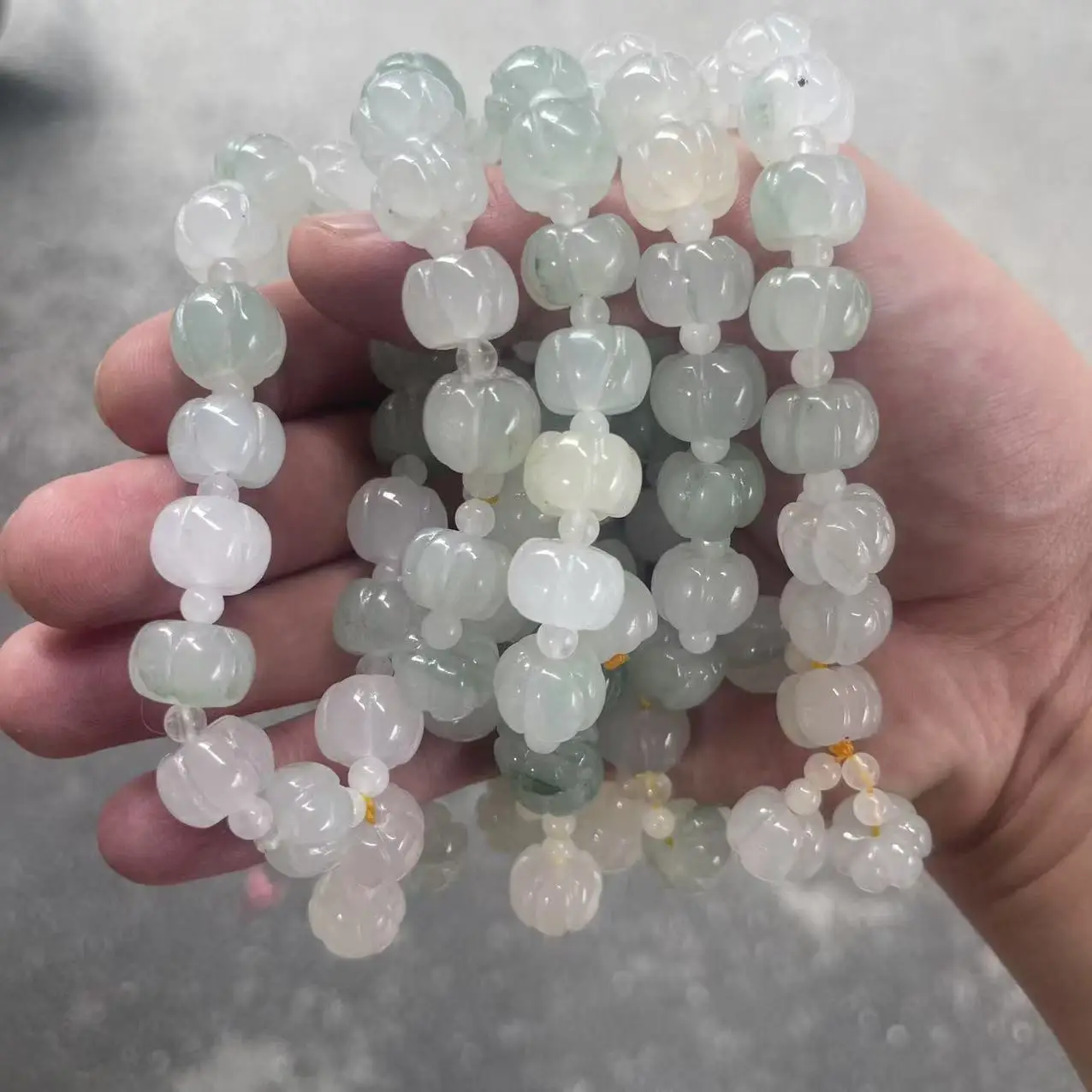 

Браслет из натурального золота, шелковый нефрит, браслет-гарбуз, мужские и женские бусины-браслеты Tianshan Cui.