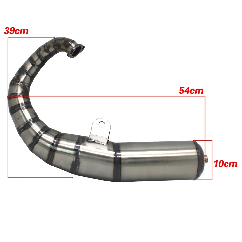 1pc JISO  90cc racing scooter exhaust system for Honda DIO AF18 AF25 AF28 Racing muffler Pipe