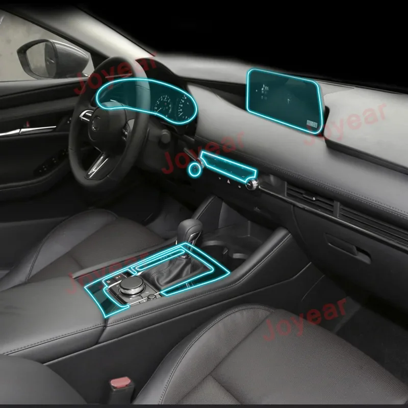 

For Mazda 6 Axela 2020-2022 Car Navigation Dashboard TPU Film Central Console Scratch-Proof Protector Display Accessories