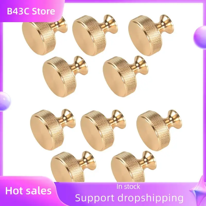 

B14C 60 Pack 1.2 Inch Brushed Gold Cabinet Knobs Knurled Kitchen Cabinet Knobs Gold Drawer Knobs Round Dresser Knobs