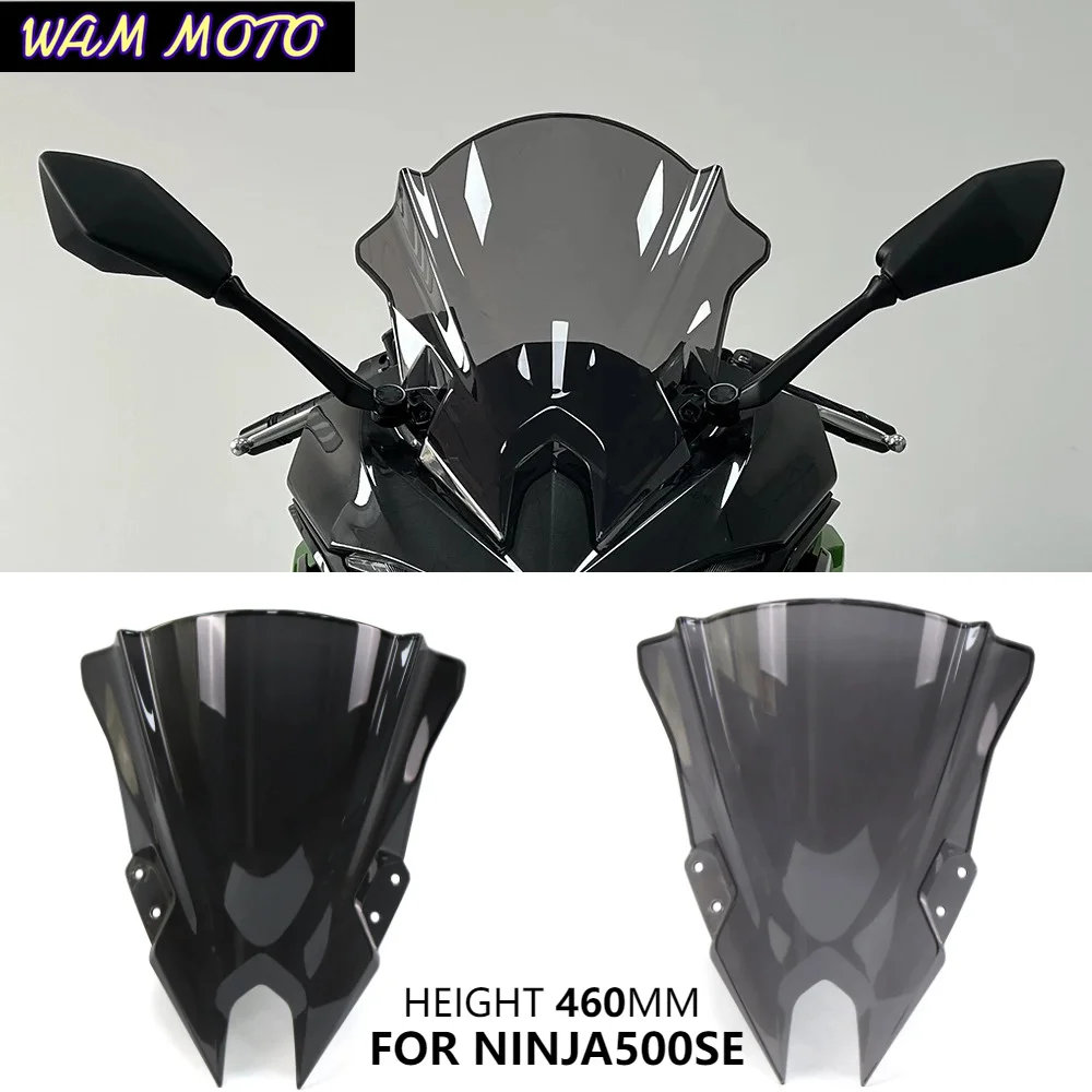 Motorcycle Double Bubble WindScreen Windshield Fairing Wind Deflector For Kawasaki NINJA 500 SE 2024