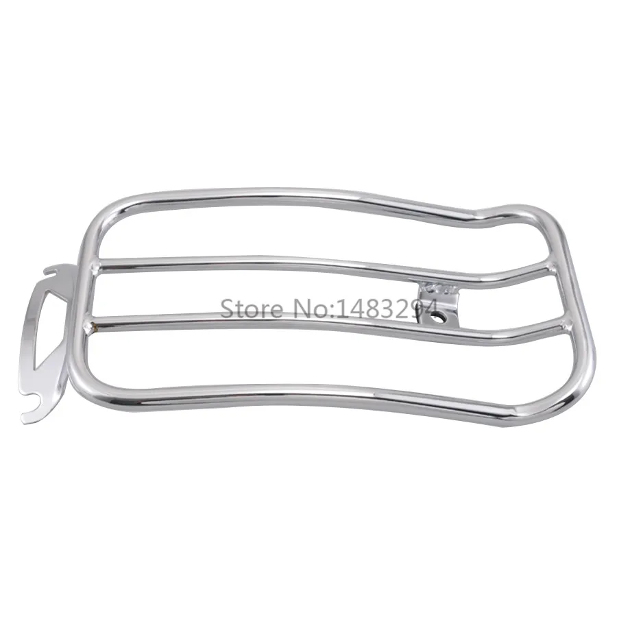 Steel Rear Luggage Rack Motorcycle Solo Seat Carrier Fit For Harley Touring Road King Street Electra Glide FLHT FLHR FLHX 97-15