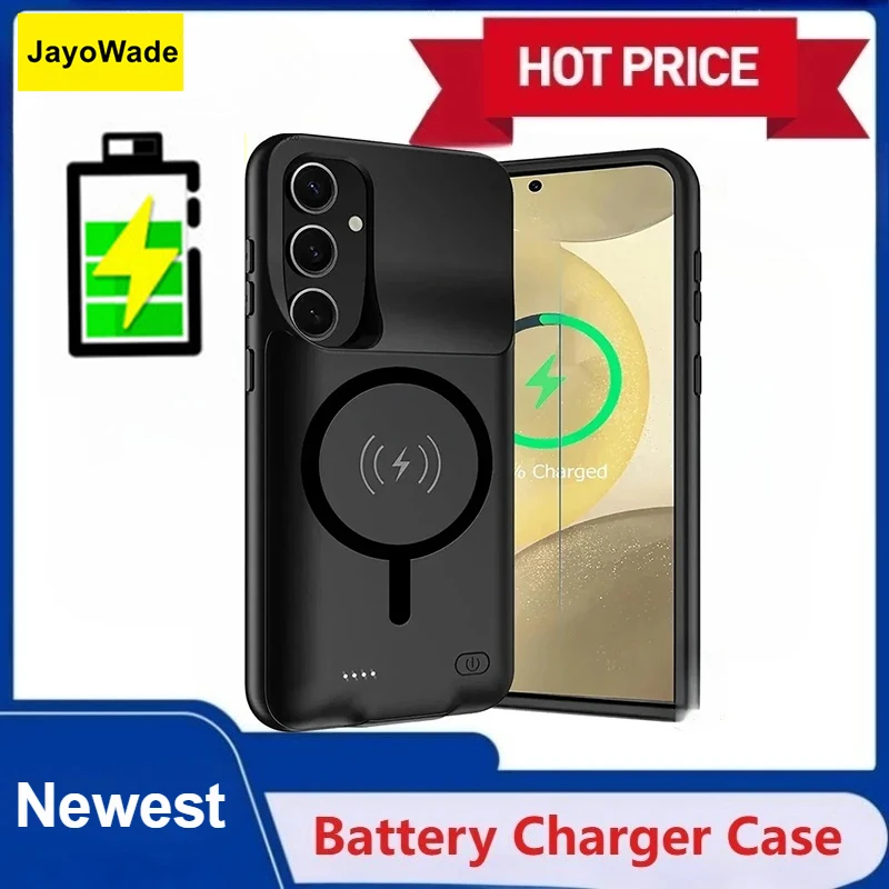 

Беспроводной внешний аккумулятор 10000 мАч для Samsung Galaxy S25 Ultra S22 S23 Ultra S24 Plus A55 A56 Powerbank, чехол для зарядного устройства