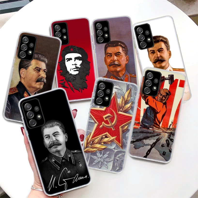 Russian Stalin Ussr Communism Coque Phone Case For Samsung Galaxy A51 A50 A71 A70 A41 A40 A31 A30 A21S A20E A10 A11 A01 A6 A7 A8