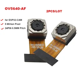 ESP32-CAM 자동 초점 소프트 보드용 고화질 카메라 모듈, OV5640 AF, 70 도, 5MP, 24 핀, 0.5mm 피치, 2 개/로트