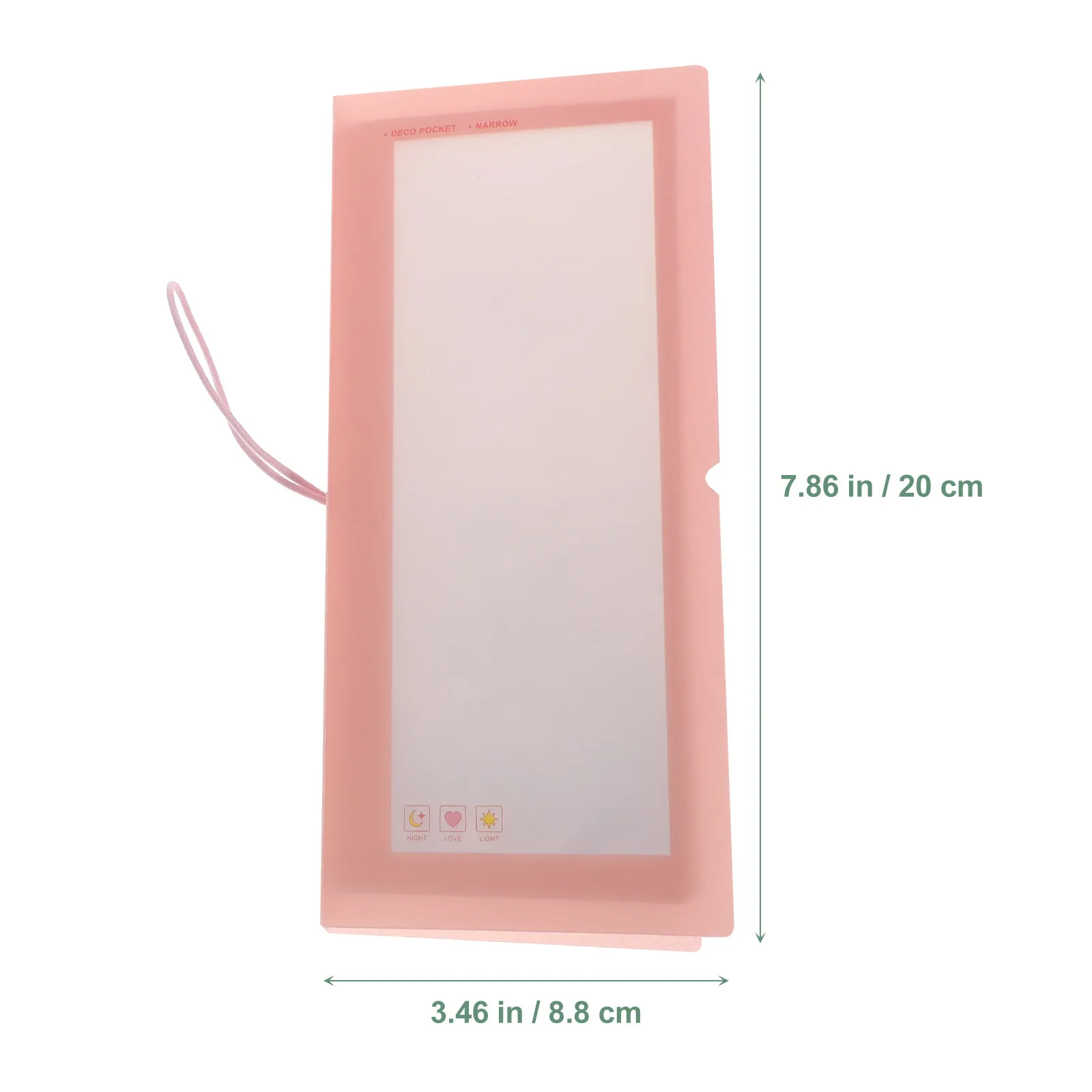 2Pcs Sticker Organizer Clear Storage Book Portable Lightweight Decals Collecting Album Collapsible Sticker Display Holder