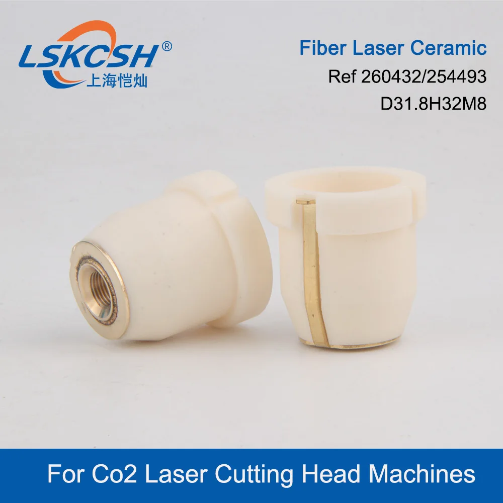 LSKCSH High Quality Laser Ceramic Parts Nozzle Holder 0260432/260432 254493 For Fiber Co2 Laser Cutting Head Machine ECE Nozzle