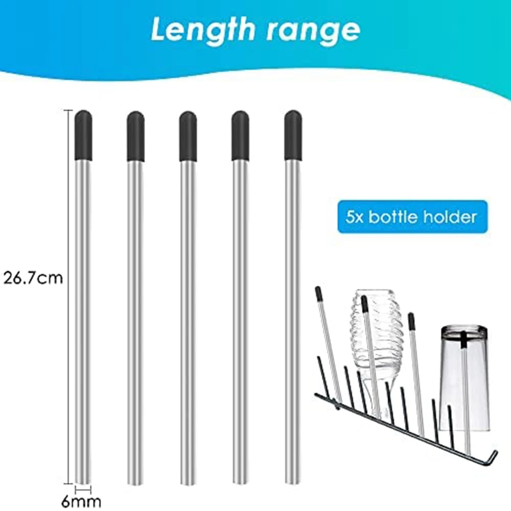 

Вставка для посудомоечной машины ABNP для бутылок Crystal Duo, держатель для бутылок с зажимом для бутылки посудомоечной машины, 5 шт.