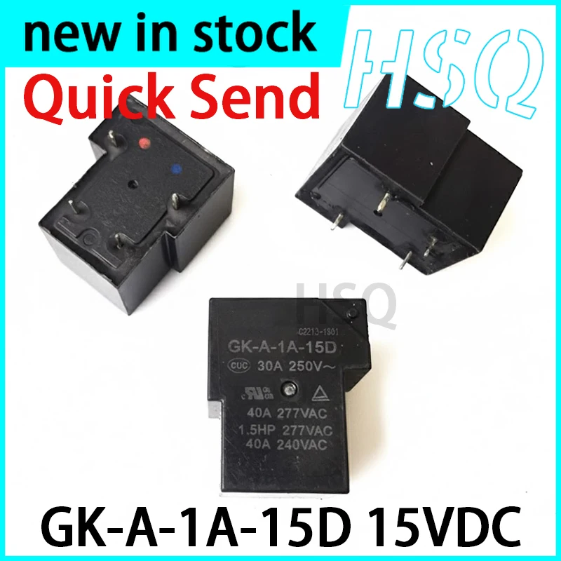 1PCS New GK-A-1A-15D 15VDC 4-pin Relay