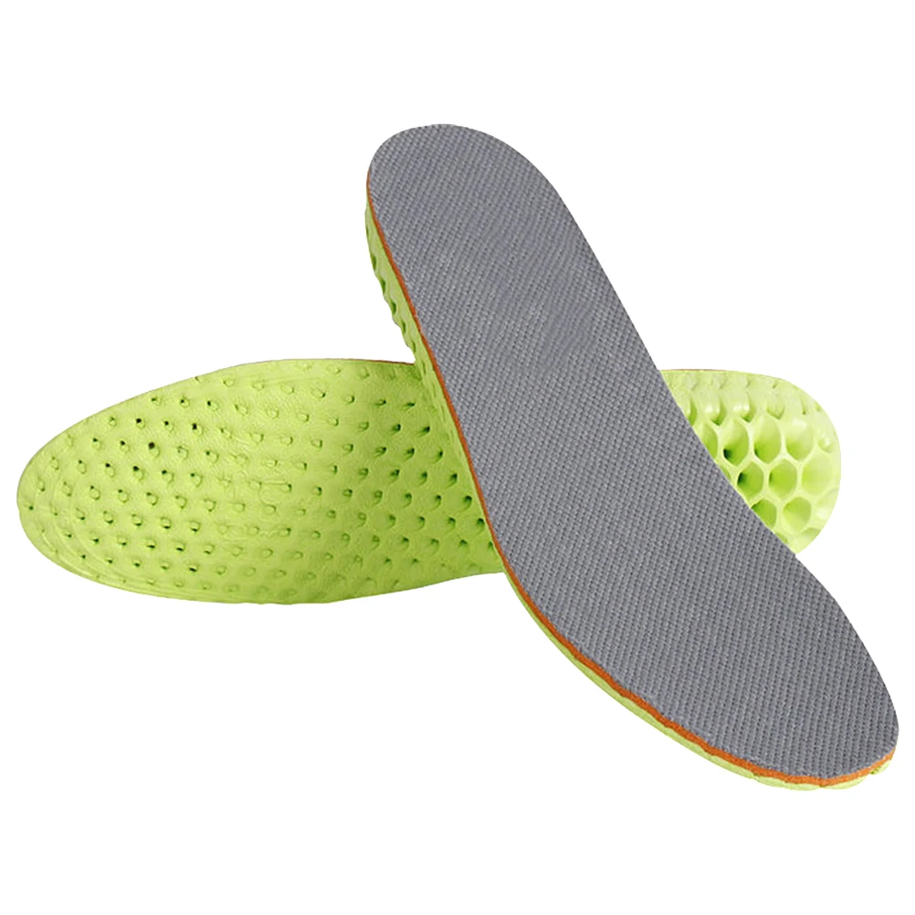 

1Pair Breathable Height Increase Insoles Invisible Elevator Inserts Size 41-43 Green Grey Non Slip Shock Absorption for Sneakers