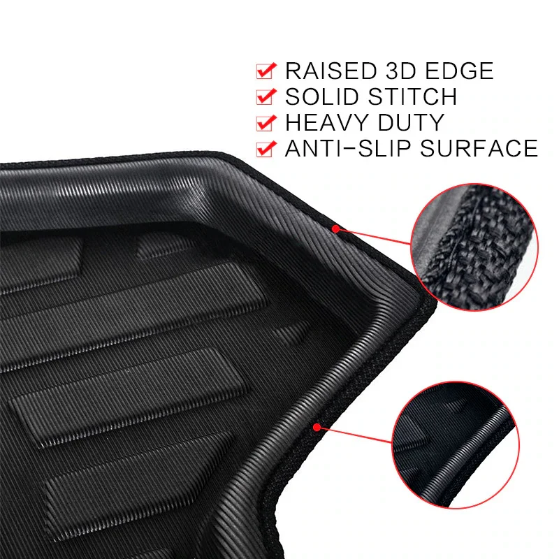 Car Trunk Mats for Mercedes Benz A Class W169 160 150 2004~2012 Rear Boot Cargo Liner Covers Luggage Tray Storage Pad Accessorie