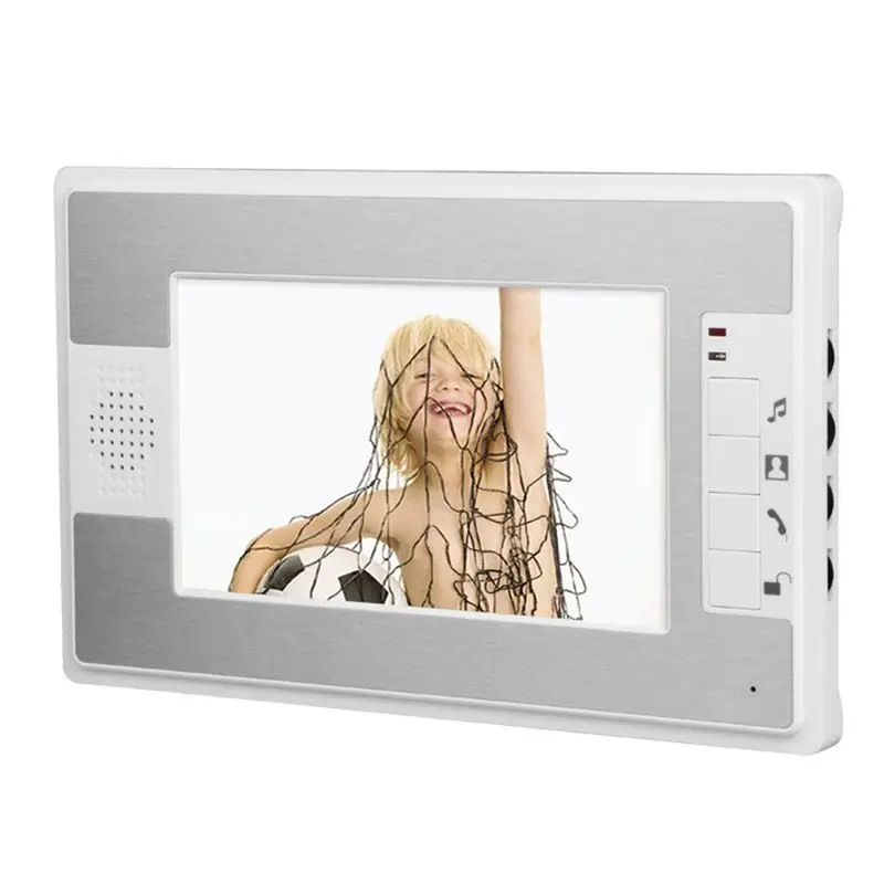 [LXYA68Z!] 7 Inch Monitor HD Camera Video Door Phone Doorbell Intercom System IR Night Vision Wired Doorbell Camera Wireless
