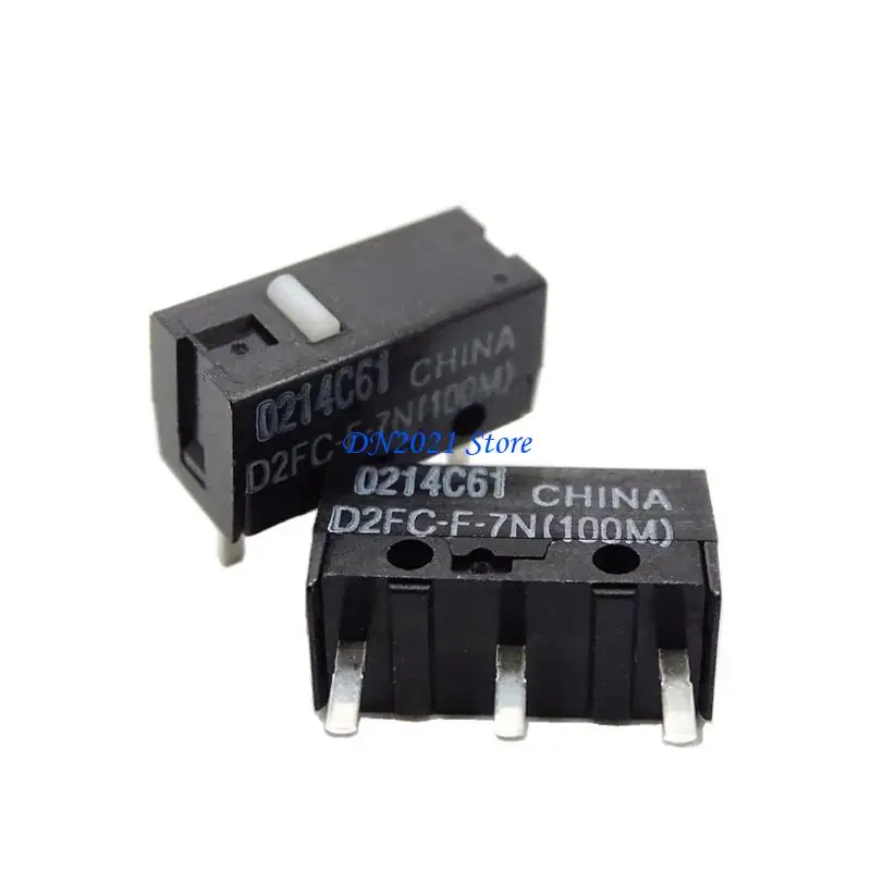 F3KE 2/10Pieces Micro Hot D2FC-F-7N(100M) Mice Micro Switches Button Mice Fretting Switches 3Pin 0.74N 100Millions