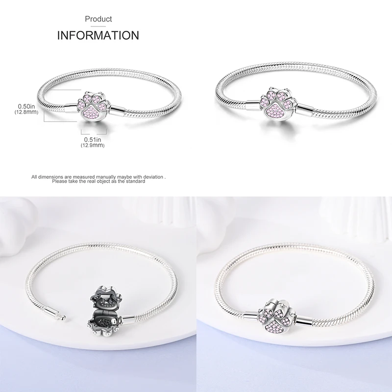 Bracelet Original en Argent Sterling 925, 17-20cm, Étoiles, Lune, Avion, Globe, Zcomprend sur les Bracelets, Bricolage, Breloques, Perles, Cadeau de
