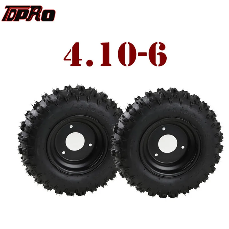 

Front & Rear Tire 4.10-6 Tires Tyre Wheels Rims For Go Kart Scoote QUAD Bike Buggy Trolley Drift Trike DIY ATV