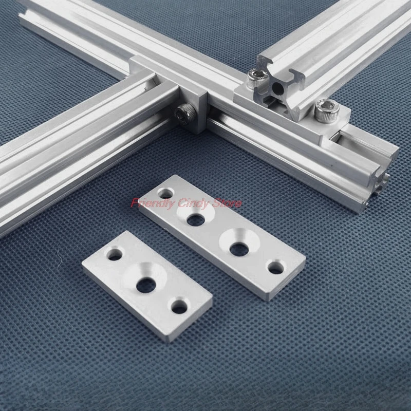 CNC Aluminum Profile Right Angle Connecting Plate Conversion 2020/3030/4040/6080 Inside Built-in Docking Reinforcement Plate