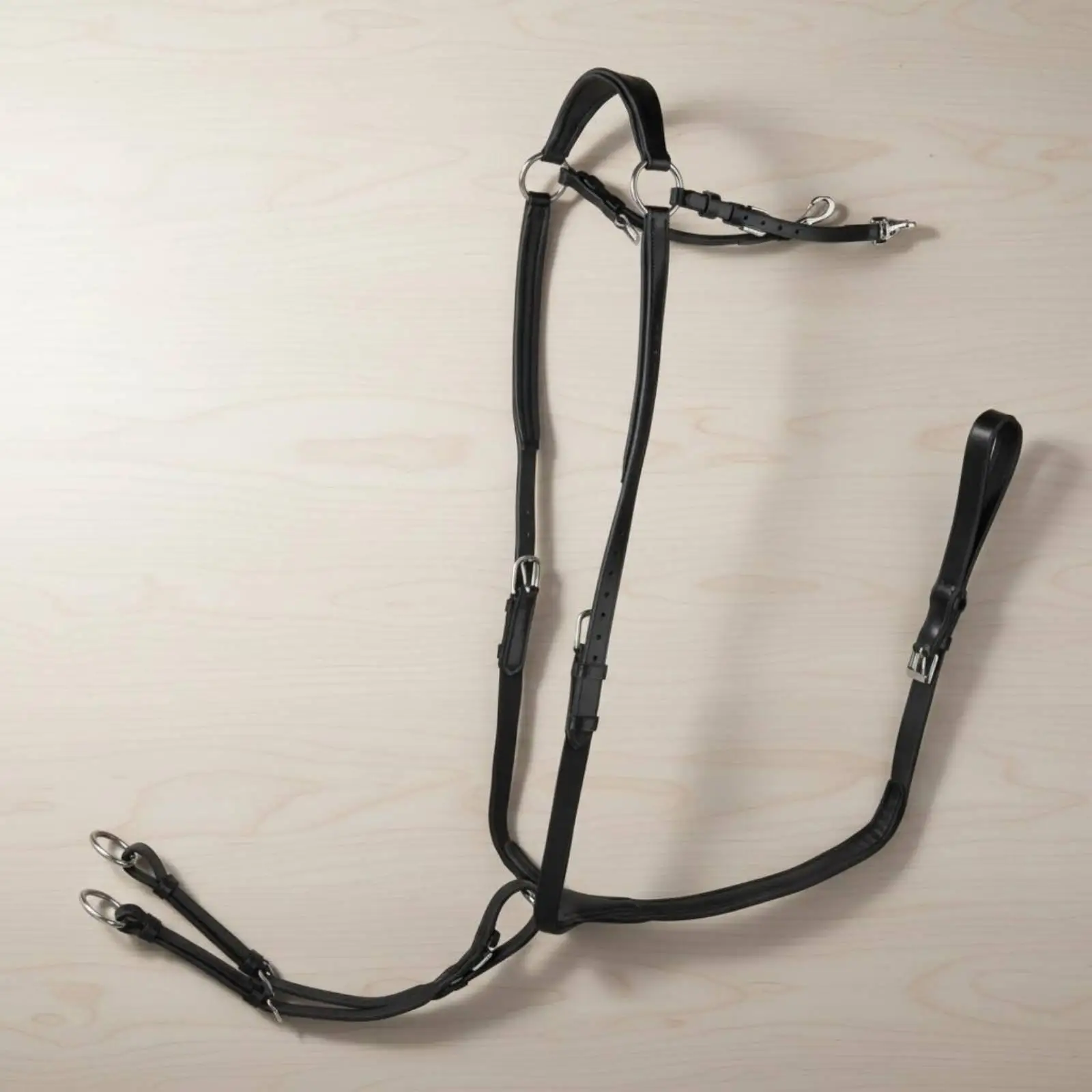 Leather Running Martingale Horse Breastplate for Jumping and Cross Country to Keep Saddle Stable for Horses