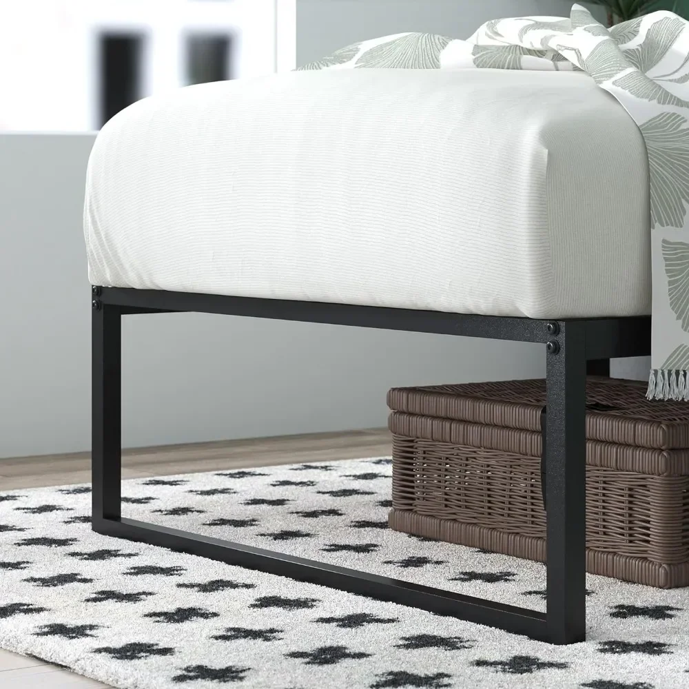 14 Inch Metal Platform Bed Frame / Mattress Foundation with Steel Slat Support / No Box Spring Needed / Easy Assembly, Twin