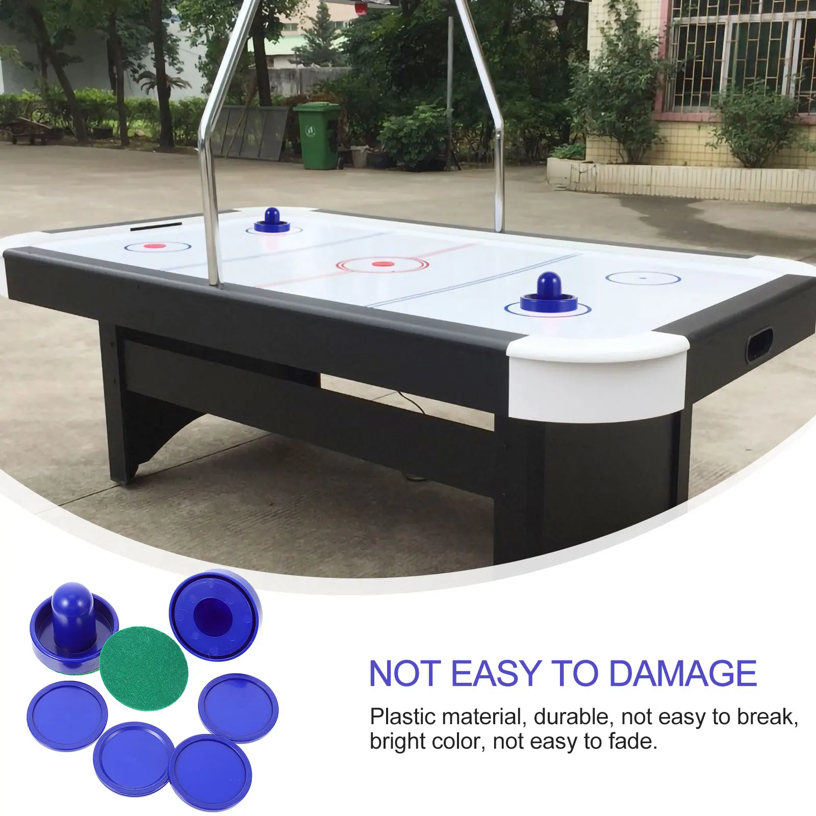 

2 set Plastic Air Pushers Pucks Replacement Accessories For Table Durable Parts Hockey Equipment For Mini Air Hockey Tables Team