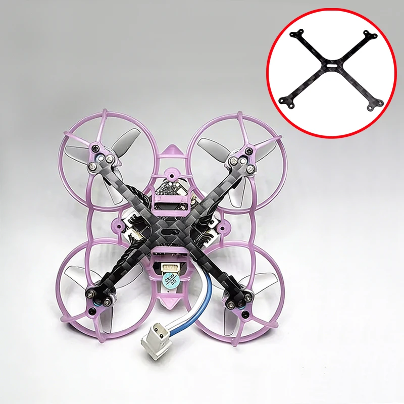 1PCS For BetaFPV Air65 II Air65 FPV RC Drone Reinforced Carbon Fiber Bottom Plate Chassis Thickness 0.8mm Motor Fixing Board