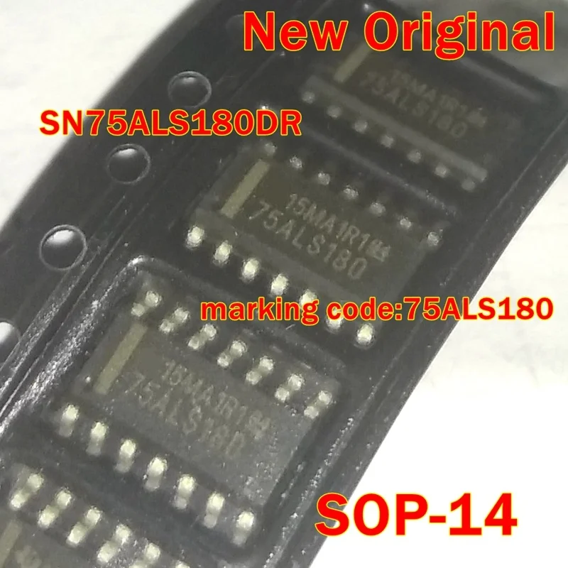 1Pcs to 100Pcs Sn75Als180Dr Sn75Als180D Sop-14 New Original Marking Code:75Als180 Differential Driver and Receiver Pairs