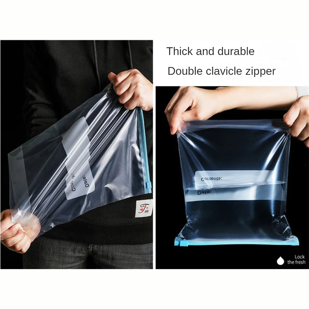 Refrigerator Moisture-proof Self-sealing Zipper Multi-functional Family Save Time Deodorant Bag Food Preservation Save Durable