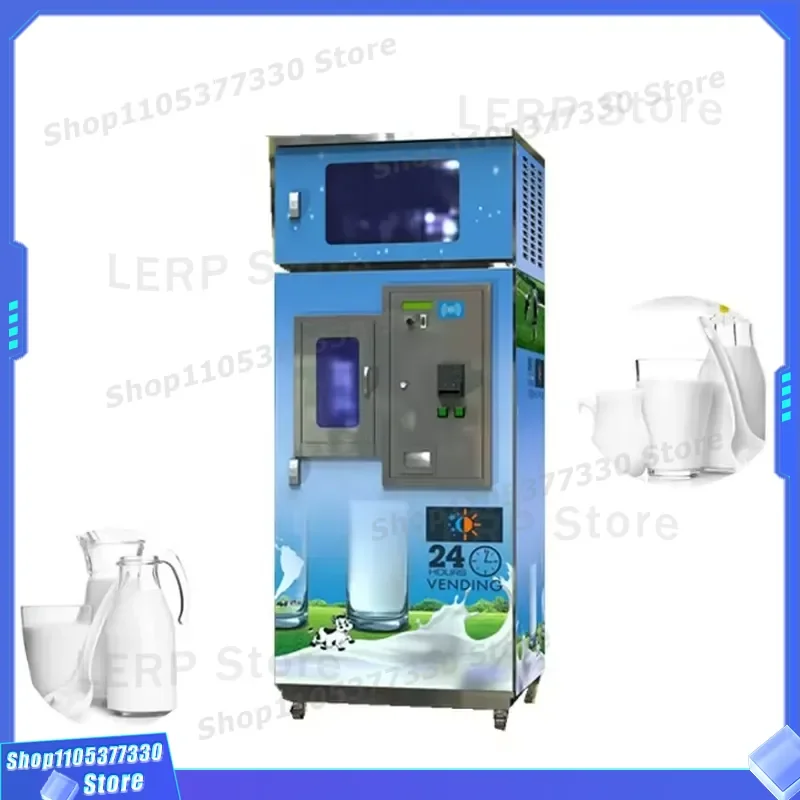 Automatic Milk Vending Machine Self Service Dairy Dispenser For Supermarket Store Commercial Beverage Equipment Smart Payment