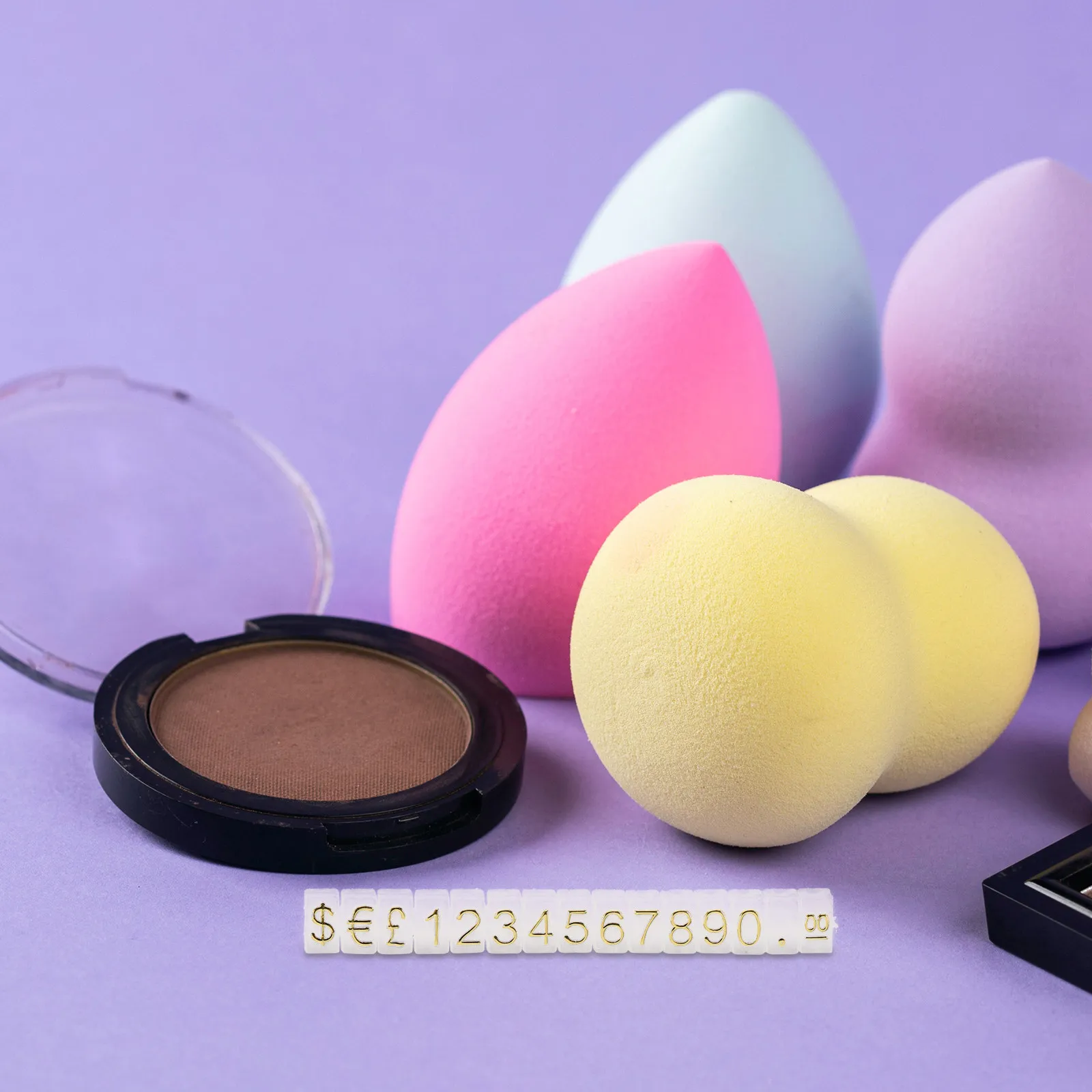 

20pcs Aluminum Alloy Display Cube Adjustable Jewelry Price Tags For Retail Counters Shopping Malls Price Cube Blocks