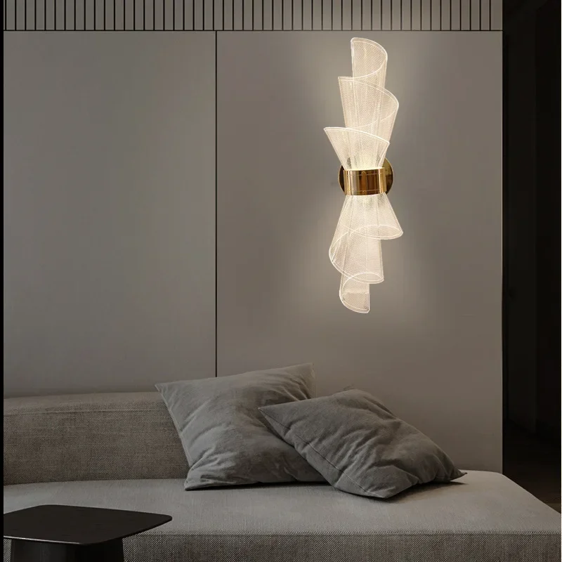 Modern Minimalist Wall Lamp Torch Bedside Light Chandelier LED Lighting Fixture For Living Room Bedroom And Home Decoration